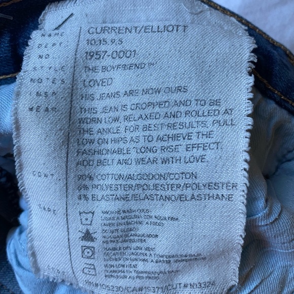 Current/Elliott The Boyfriend jeans sz 27 - Picture 5 of 7